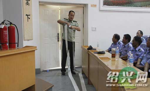 绍兴县600名学校保安接受消防培训[绍兴网-新